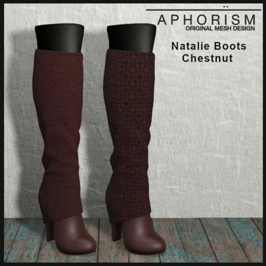 !APHORISM! - Natalie Boots Chestnut