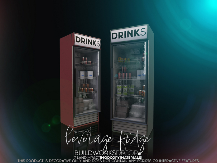 buildworksdecor ~ Beverage Fridge V3. / Boxed