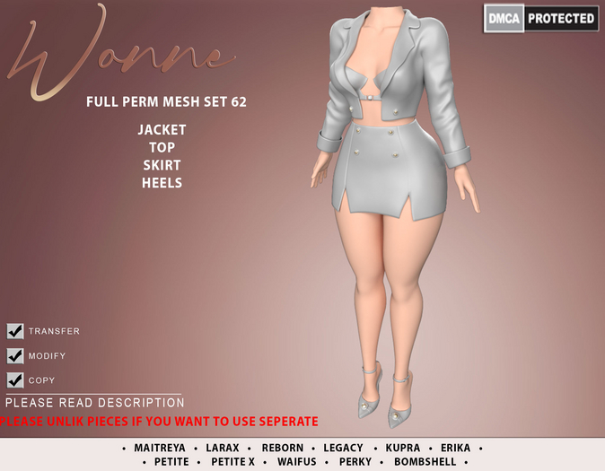 WONNE (62) Full Perm Mesh