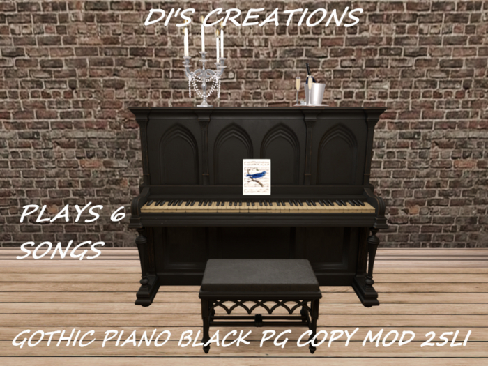 GOTHIC PIANO BLACK PG