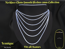 Necklace-Chain-Smooth-Hexbox-2mm-Collection-Jewelry Box