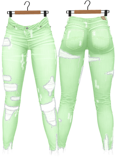 RIOT / Constance Jeans - Pastel4 Green