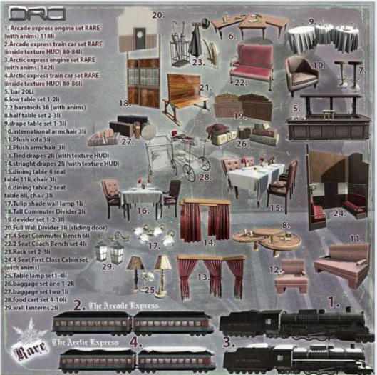 19 -DRD- AE - Train Car - Divider Set