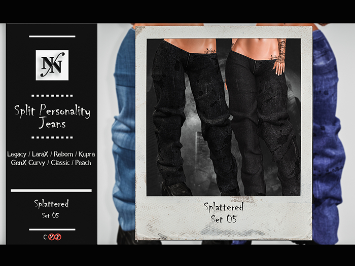 ::NN:: Split Personality Jeans // Splattered 05  