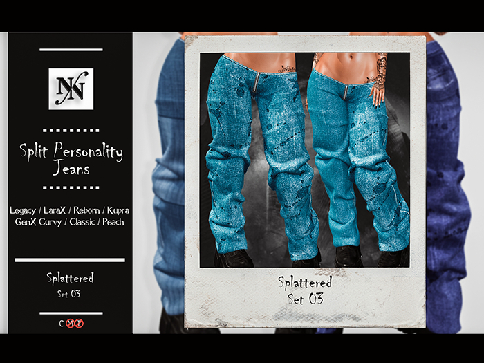 ::NN:: Split Personality Jeans // Splattered 03 