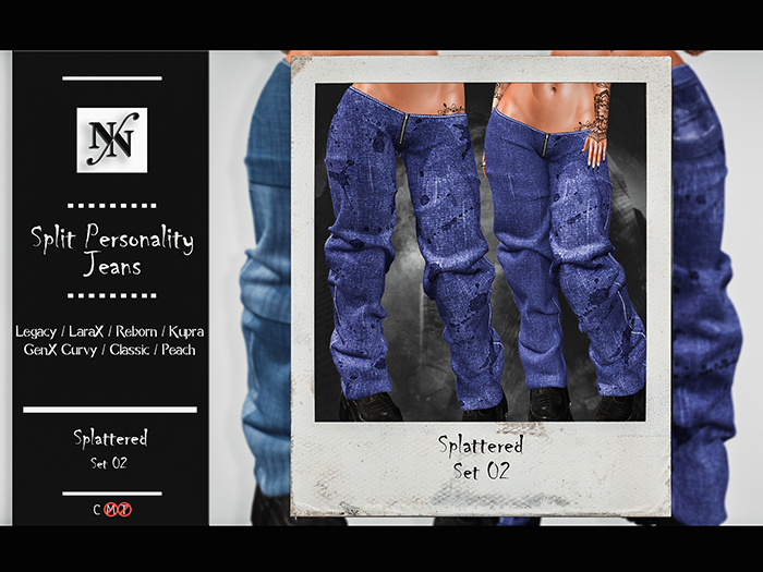 ::NN:: Split Personality Jeans // Splattered 02 