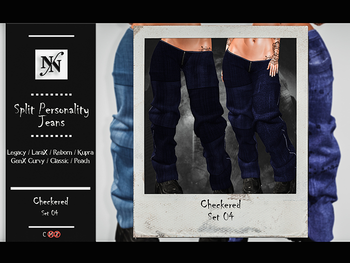 ::NN:: Split Personality Jeans // Checkered 04  