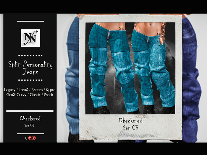 ::NN:: Split Personality Jeans // Checkered 03  