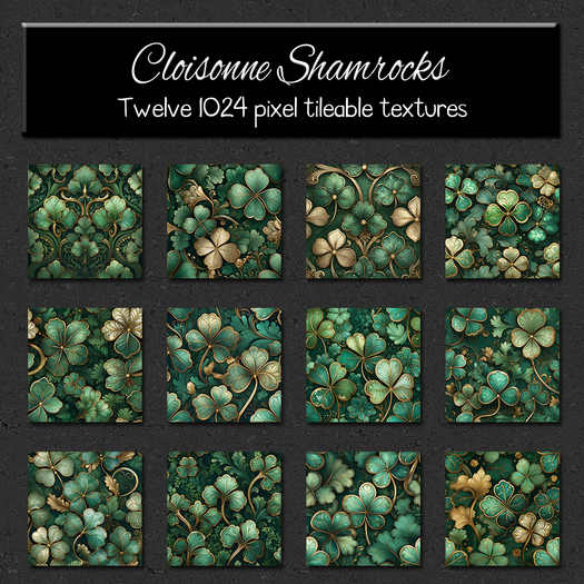 *Wallflowers* Cloisonne Shamrocks