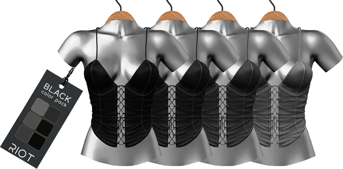RIOT / Constance Tank - Black Pack
