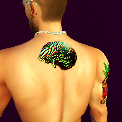 Vegan Brain Tattoo
