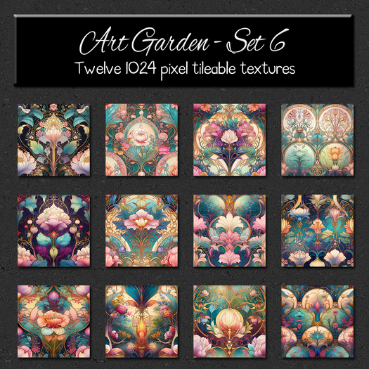 *Wallflowers* Art Gardens - Set 6