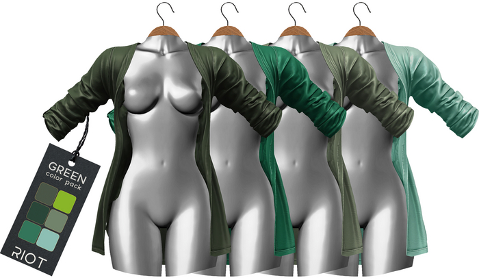 RIOT / Constance Shirt - Green Pack