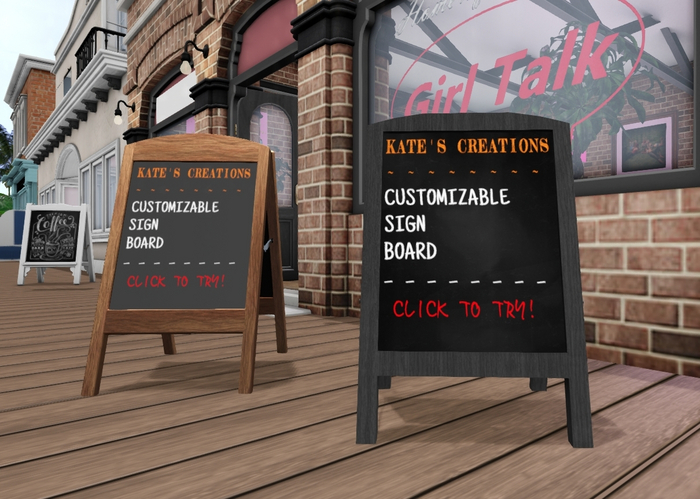 Kate's Creations - Sandwich Board Sign