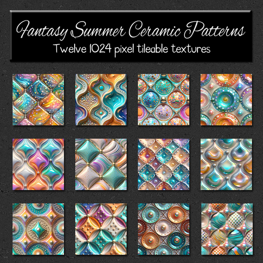 *Wallflowers* Fantasy Summer Ceramic Patterns