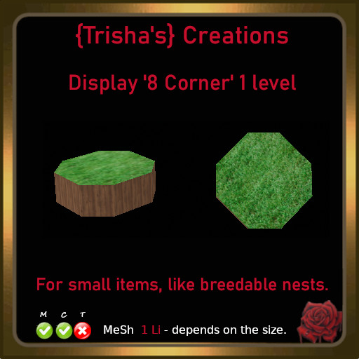 {Trisha's} Mesh Display '8 Corner' 1 level - 1 Li