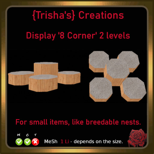 {Trisha's} Mesh Display '8Corner' 2 levels - 1 Li