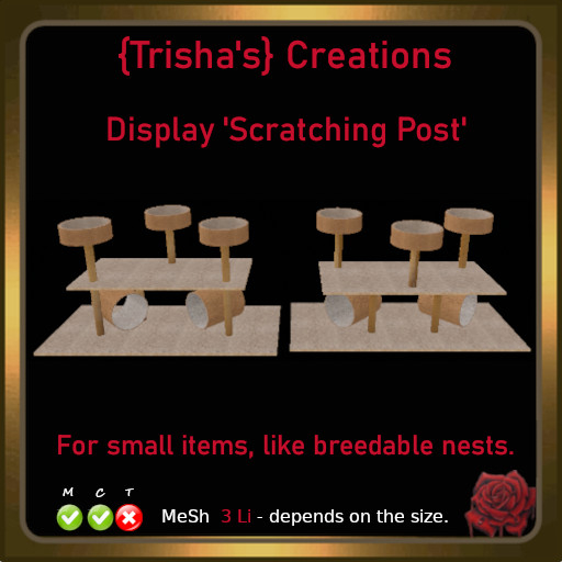 {Trisha's} MeSh Display 'Scratching Post' - 3 Li