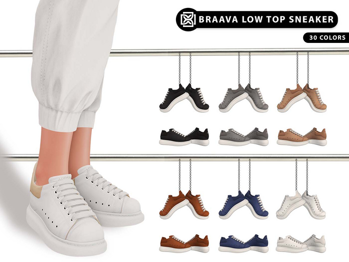 Addams - Braava - Low Top Sneakers #FATPACK