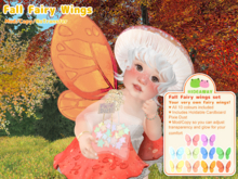[Hideaway] Fall Fairy Wings Set
