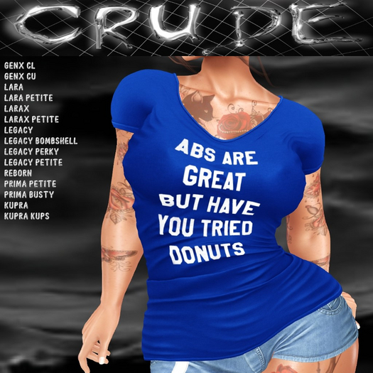 Abs are great but, have you tried donuts? Women's T-Shirt (WJS)  <Wear Me>