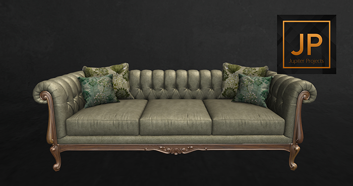 02.DD Anna Chesterfield Couch-PG Boxed RARE