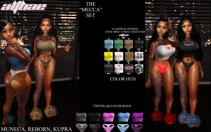 ALTBAE // "Mecca" Set Fatpack Both Tops & Briefs