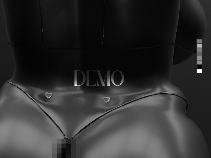 Heart Gem Back Dermals! DEMO