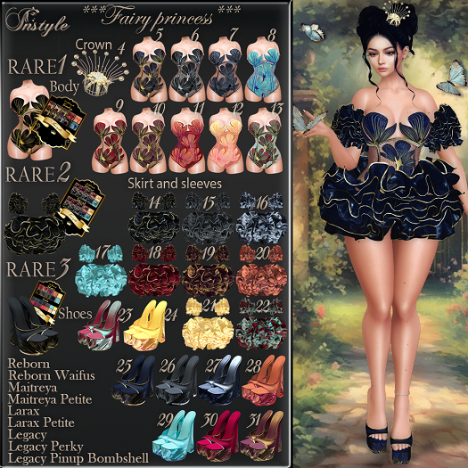 InStyle*Fairy princess* SET all RARE~Ebody Reborn/Waifus