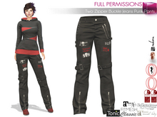 FULL PERM Female Two Zipper Buckle Jeans Punk Pants Maitreya 5.3 LaraX Slink Belleza Tonic Ocacin Ebody Reborn Legacy