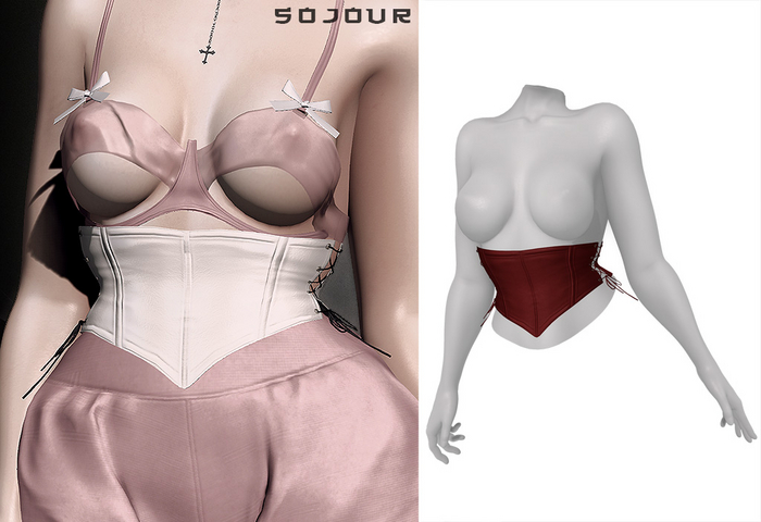 SOJOUR - Nadja corset - scarlet