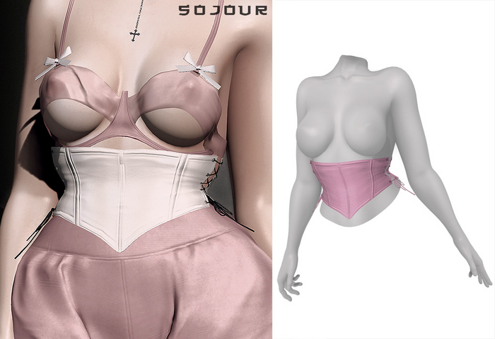 SOJOUR - Nadja corset - pink