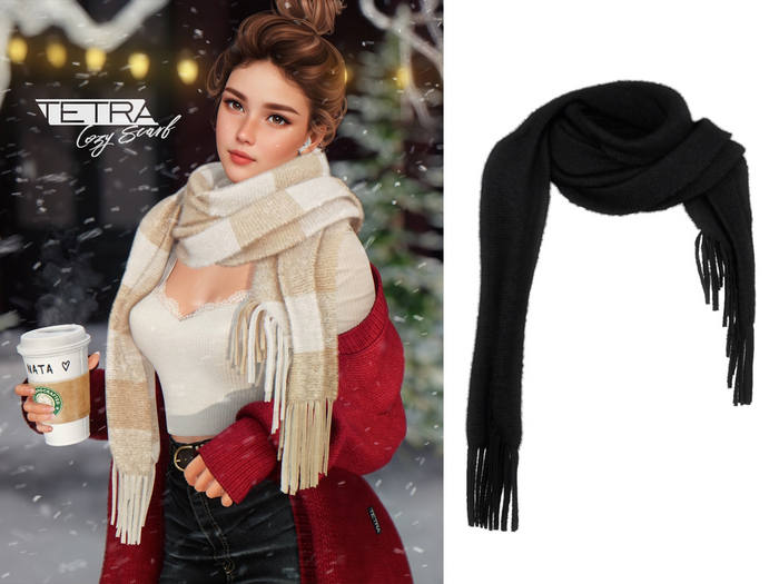 TETRA - Cozy Scarf (Jet)