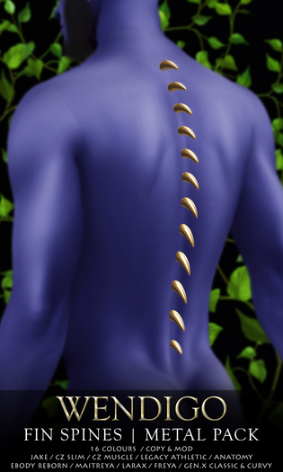 Wendigo - Fin Spines [Metal Pack]