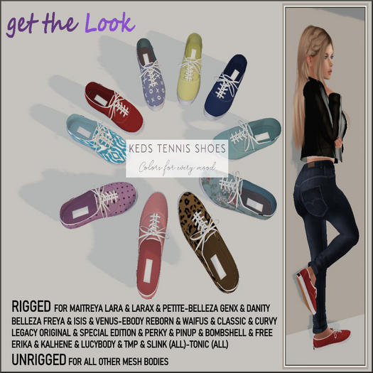 WOMENS KEDS TENNIS SHOES FATPACK - GET THE LOOK - STEP INTO STYLE - PROMO OFFER