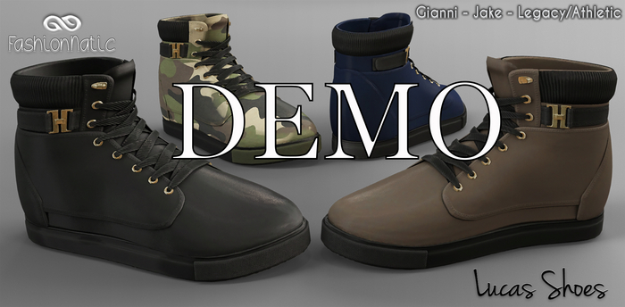 Demo Shoes Lucas Men's Fatpack - Signature Gianni, Belleza Jake, Legacy, Athletic - FashionNatic