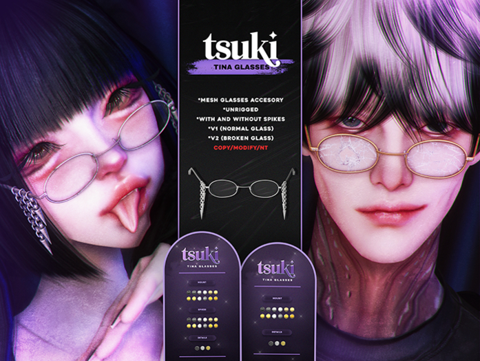 tsuki. tina glasses {v1}