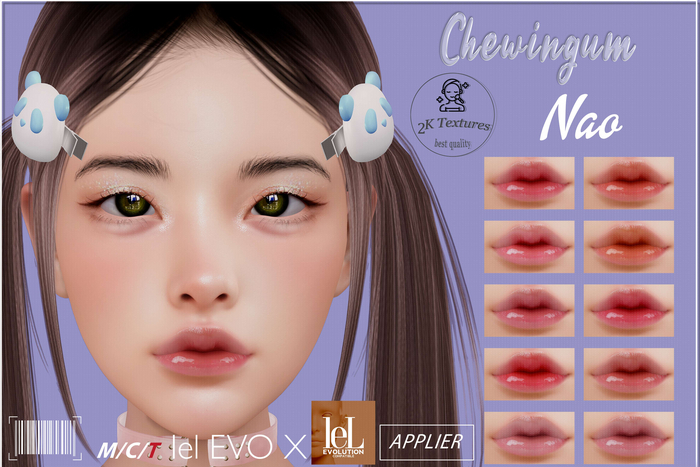 Chewingum NAO HD APPLIER LIPS LELUTKA EVOX BOX