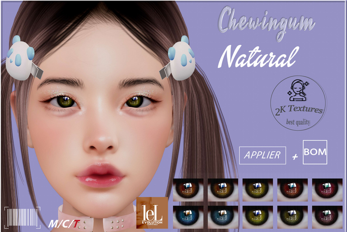 Chewingum NATURAL EYES LEL EVOX AND BOM BOX