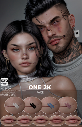 ONE 2K - SCAR / TATTOO - BAND AID