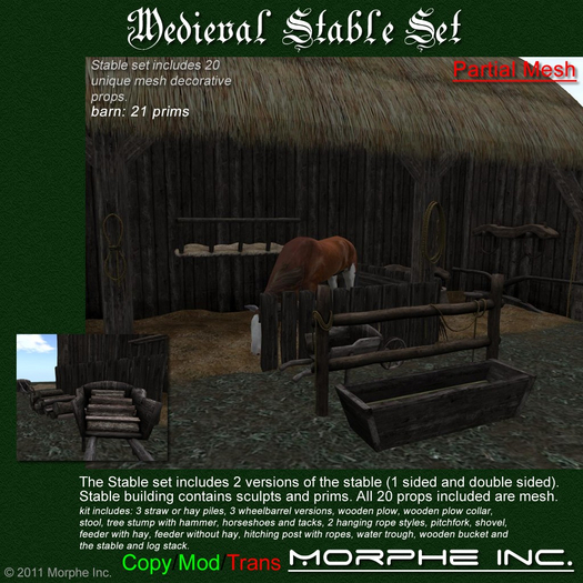 Medieval stable package