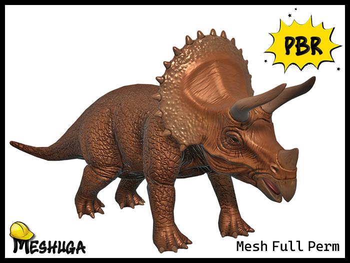 Meshuga PBR Kid Toys - Triceraptor FULL PERM MESH