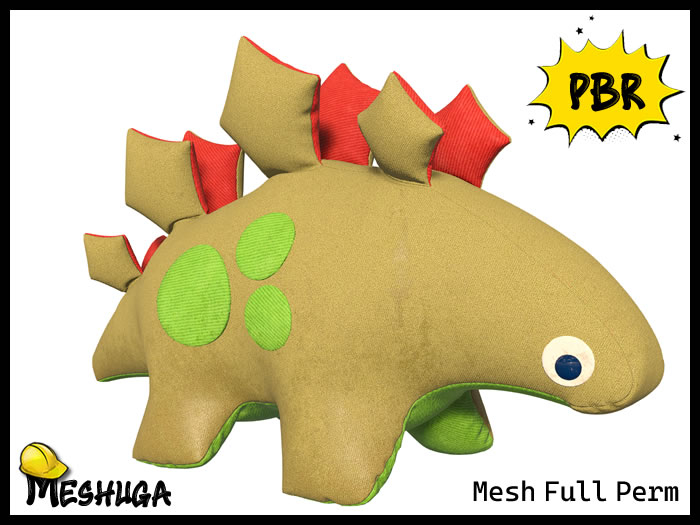 Meshuga PBR Kids Toy - Dino Plushie FULL PERM MESH