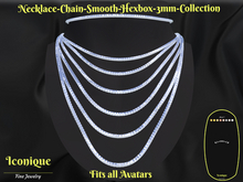 Necklace-Chain-Smooth-Hexbox-3mm-COLLECTION-Jewelry Box