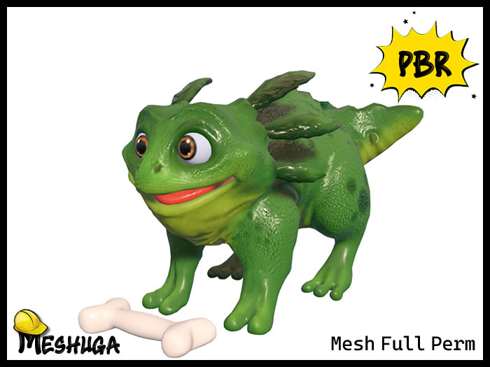 Meshuga PBR Kids Toy - Dino Dog FULL PERM MESH