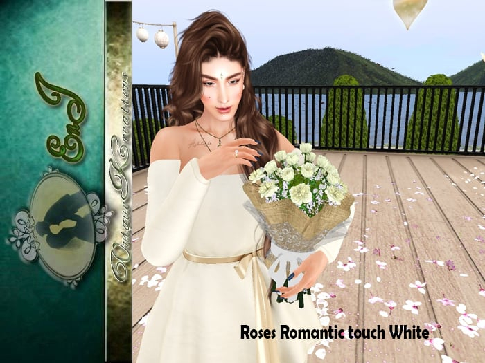 Roses Romantic Touch white