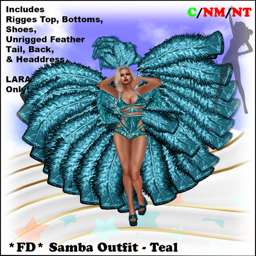 *FD* Samba Outfit [Boxed] LARA ONLY Teal