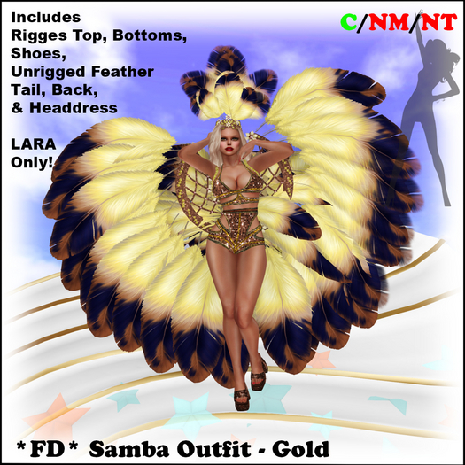 *FD* Samba Outfit [Boxed] LARA ONLY Gold