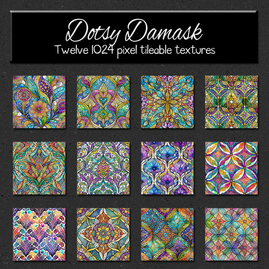 *Wallflowers* Dotsy Damask