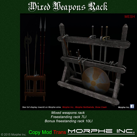 Mixed weapons rack package